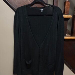 Apt. 9 Black Lightweight V-Neck Cardigan